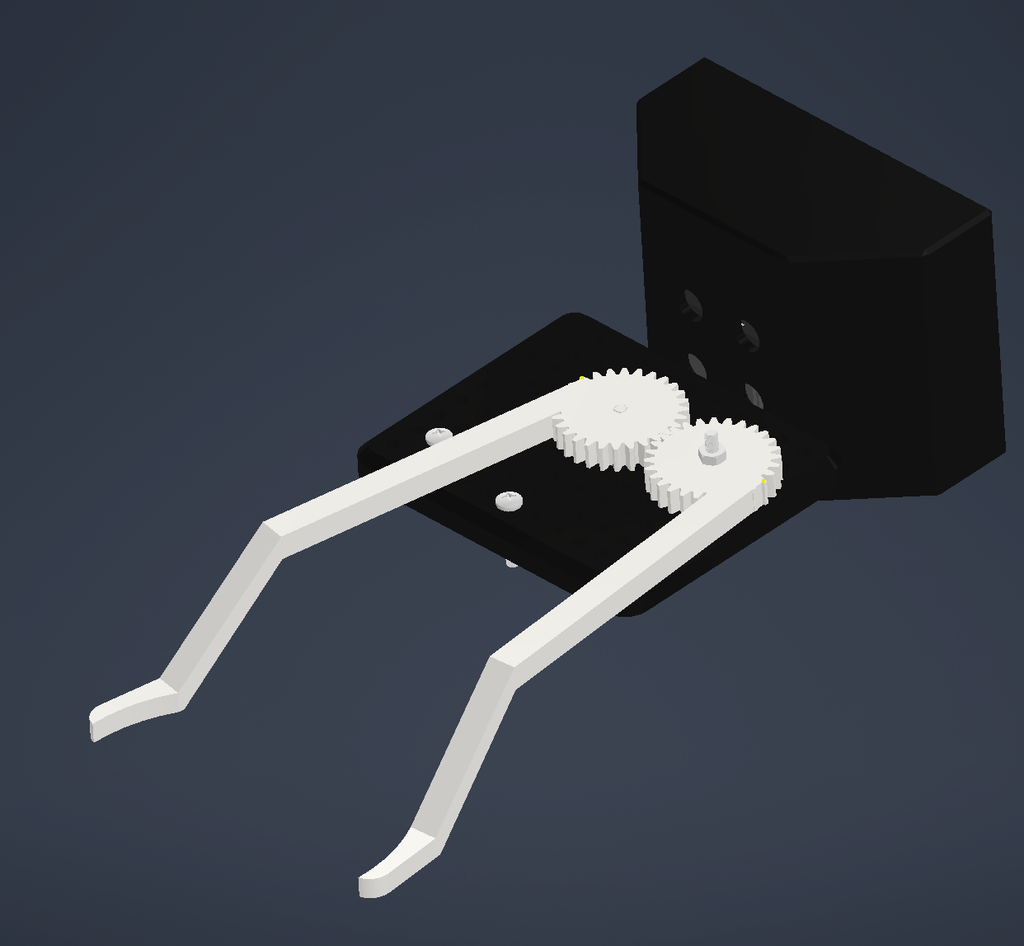 CAD render of the first gear-driven claw design
