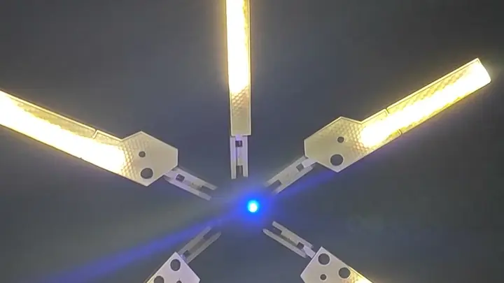 Desk lamp lit up